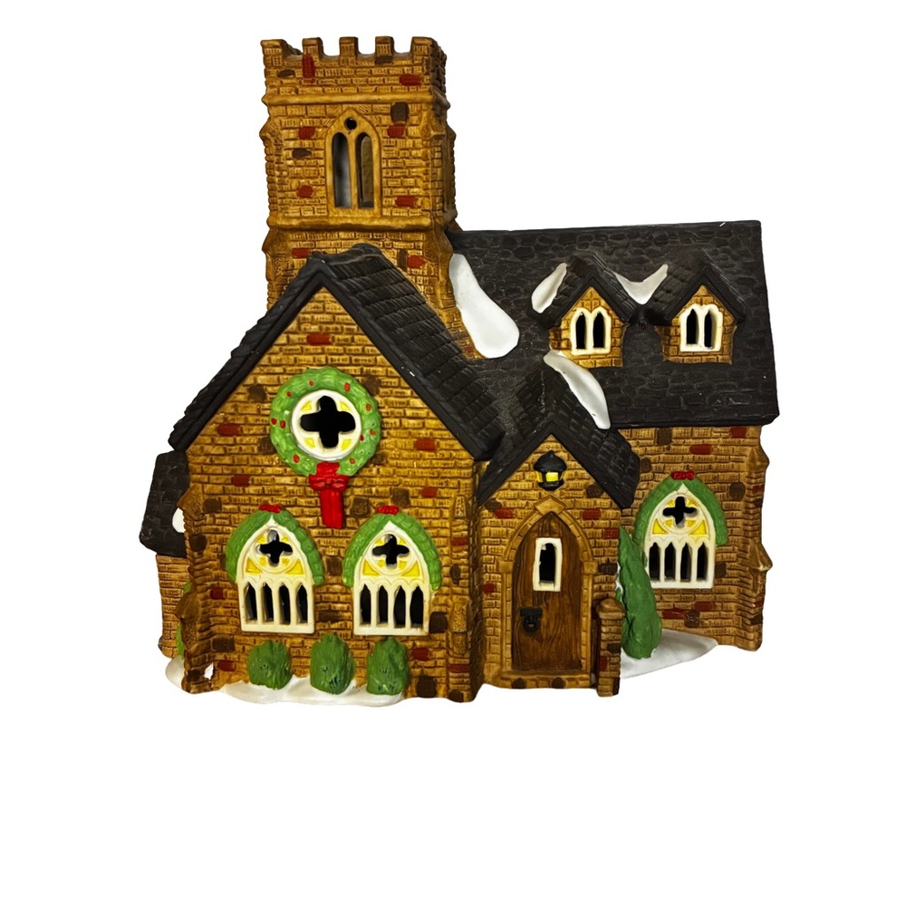 Dept 56 Dickens Village Knottinghill Church Lighted Retired 1987 - Picture 2 of 7